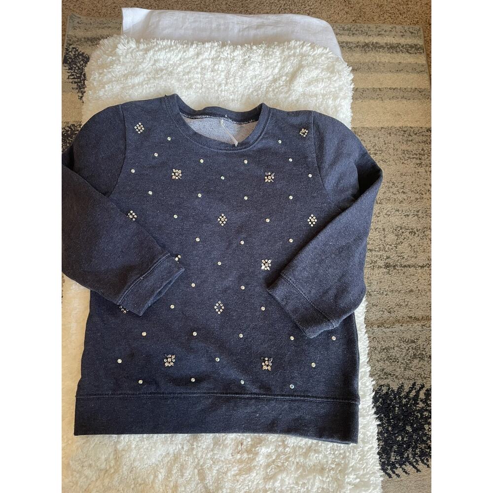 Scooter girls sz. 14 blue "jewel" front design crewneck sweatshirt. Cute, great